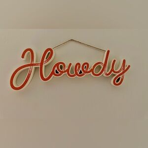 Howdy Wall Sign